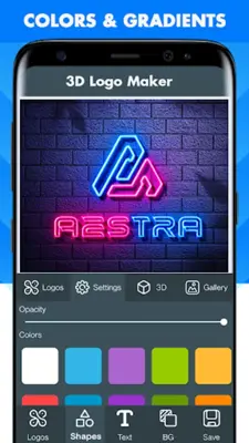 3D Logo Maker android App screenshot 1